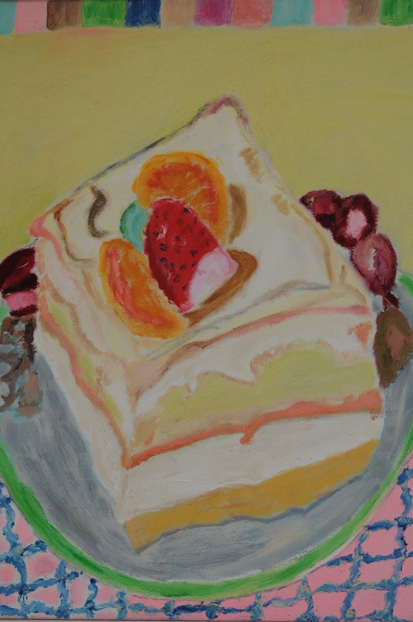 Cream Torte  1998  Oel auf Leinwand  90 x 70 cm/35 x 28 in