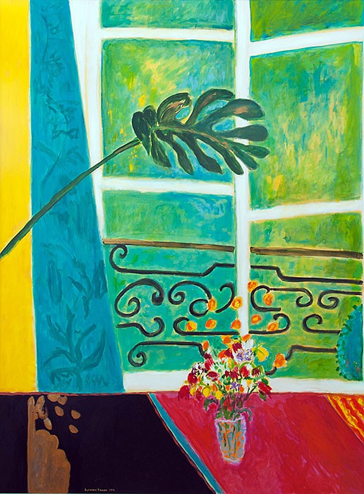 Grass–green Window  2012 Oel auf Leinwand 180 x 135 cm/71 x 53 in
