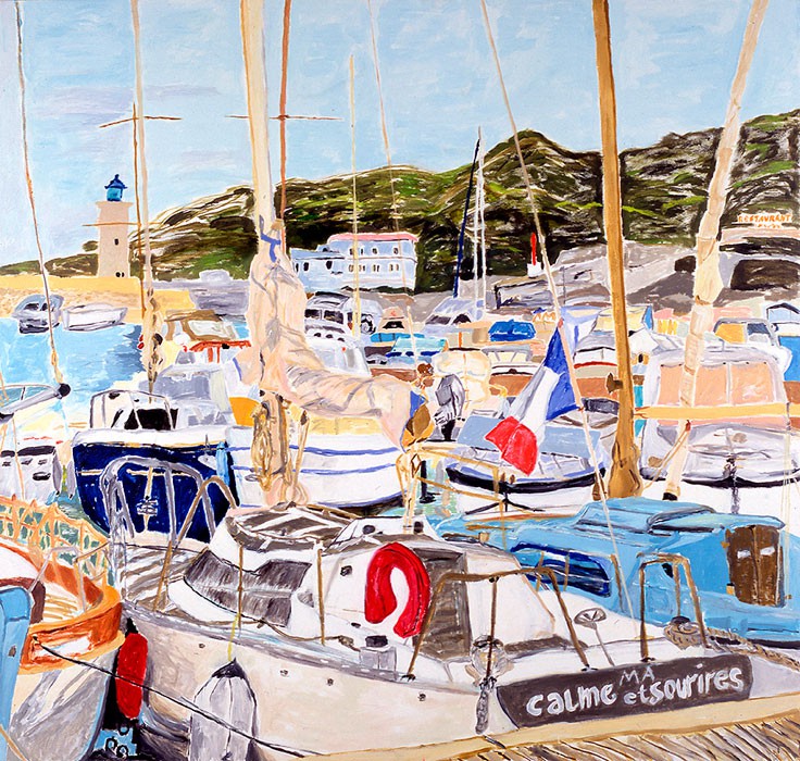Calme et Sourires  2000  oil on canvas  180 x 190 cm/71 x 75 in