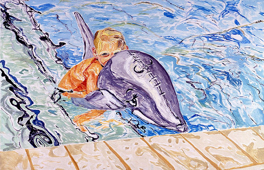 Child with dolphin | 2000 | 150 x 200 cm