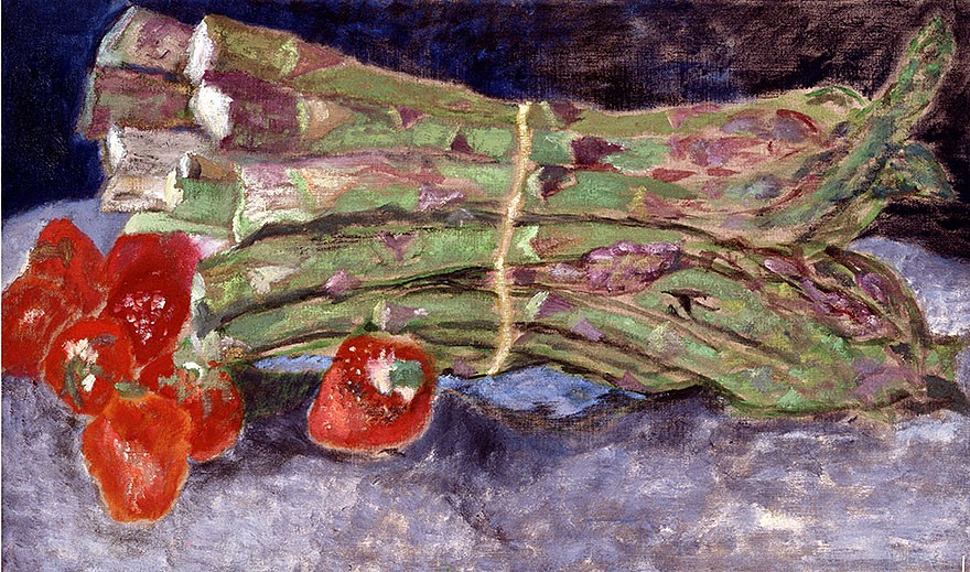 Asparagus with strawberries | 1997 | 65 x 110 cm